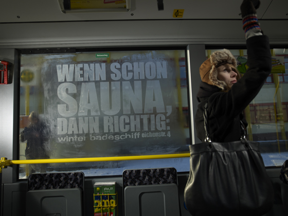 Sauna (Badeschiff), Dampfheadline., Beschlagen Sauna (Badeschiff), Dampfheadline., Beschlagen
